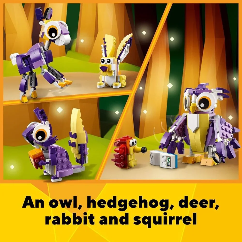 NEW LEGO 31125 Creator 3 in 1 OWL SQUIRREL RABBIT Fantasy Forest Creatures Woodl - Picture 6 of 13